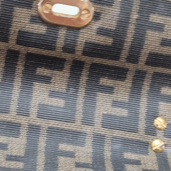 RARE FENDI FF MONOGRAM~ 2 WAY WITH CROSSBODY STRAP - Picture 15 of 16